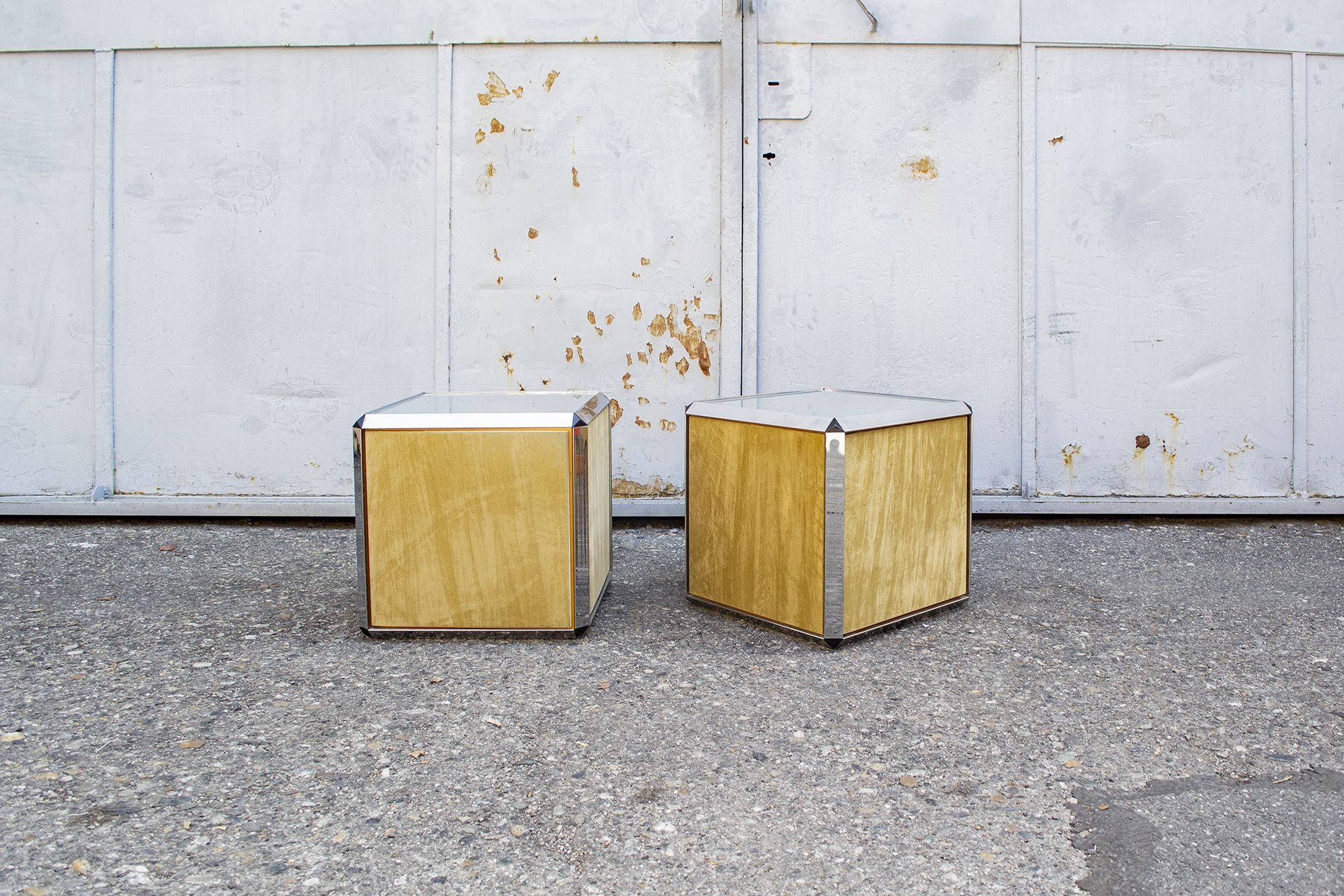 Bedside tables by Pierangelo Gallotti for Gallotti & Radice, 70s, set of 2