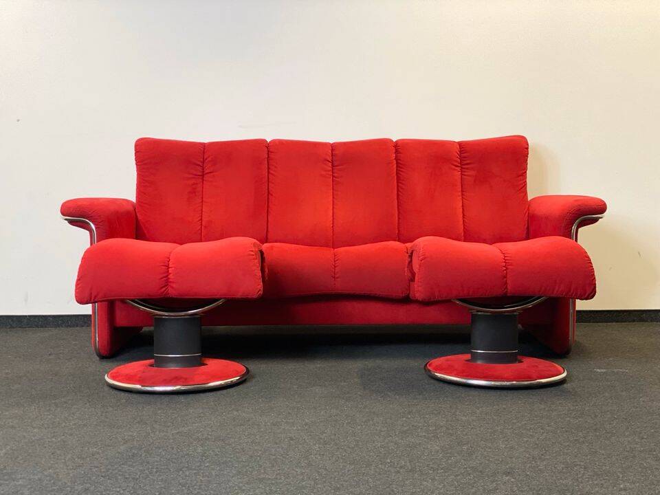 Ekornes Stressless Soul & Blues Suite – in Red Alcantara