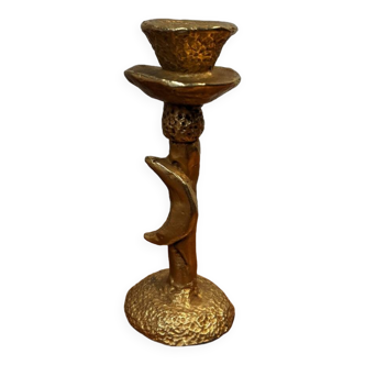Bronze Moon Candle Holder Pierre Casenove Fondica