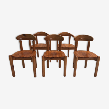Ensemble de 5 chaises à manger en pin de Rainer Daumiller pour Hirtshals Savvaerk 1980
