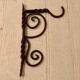 Twisted Wrought Iron Coat Hooks