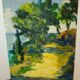 oil on panel by the Italian painter Mietta Benassi, 1950s/1960s