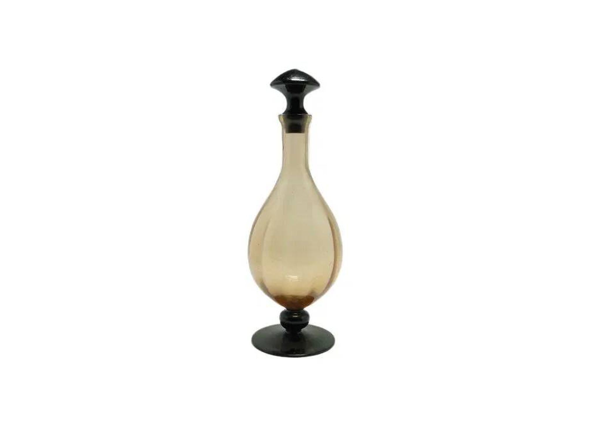 CMD Art Deco Carafe, Pink Glass, Poland, 1930s