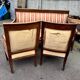 Antique Empire-style salon, 3 pieces. Original upholstery.