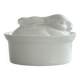 Large white porcelain rabbit terrine dish.