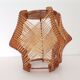 Vintage 60s Mid Century Modern wooden lamp shade for ceiling lamp