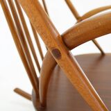 Chaise à bascule Illum Wikkelso Gyngestol No. 3 des années 1960 pour Niels Eilersen, 2 articles disponibles