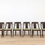 Set of six early 20th century Empire gondola chairs