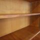 Large vintage oak wood bookcase shelf from the 50s 60s
