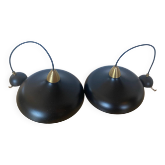 Pair of vintage pendant lights