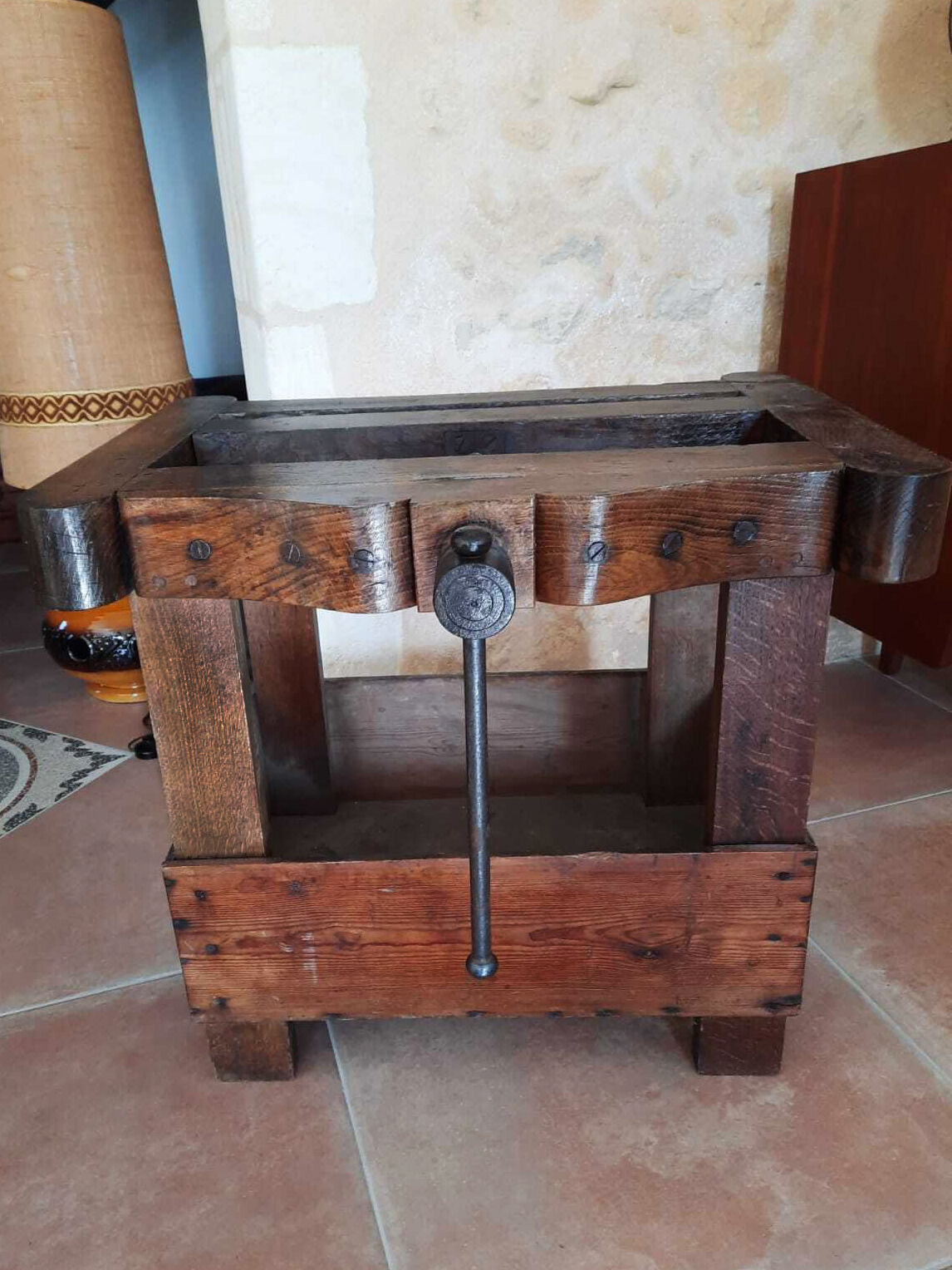 Old binding press