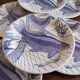 6 English flat plates Ironstone Tableware
