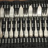 Silver-plated fish cutlery Orbille