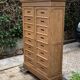 Notary cabinet in solid raw oak, 1920