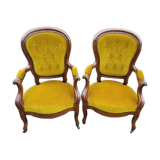 Two "victorien" style chairs