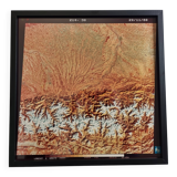 Framed Satellite Photograph - Landsat Image 1980, 42 x 42 cm