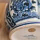 Vase vintage Delfia bleu et blanc – Grand modèle floral – Esprit Delft / hollandais