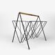 Metal and scoubidou graphic magazine holder 60s