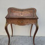 Louis XV style lady's desk in marquetry and bronze