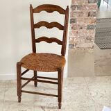 Low straw chair country style