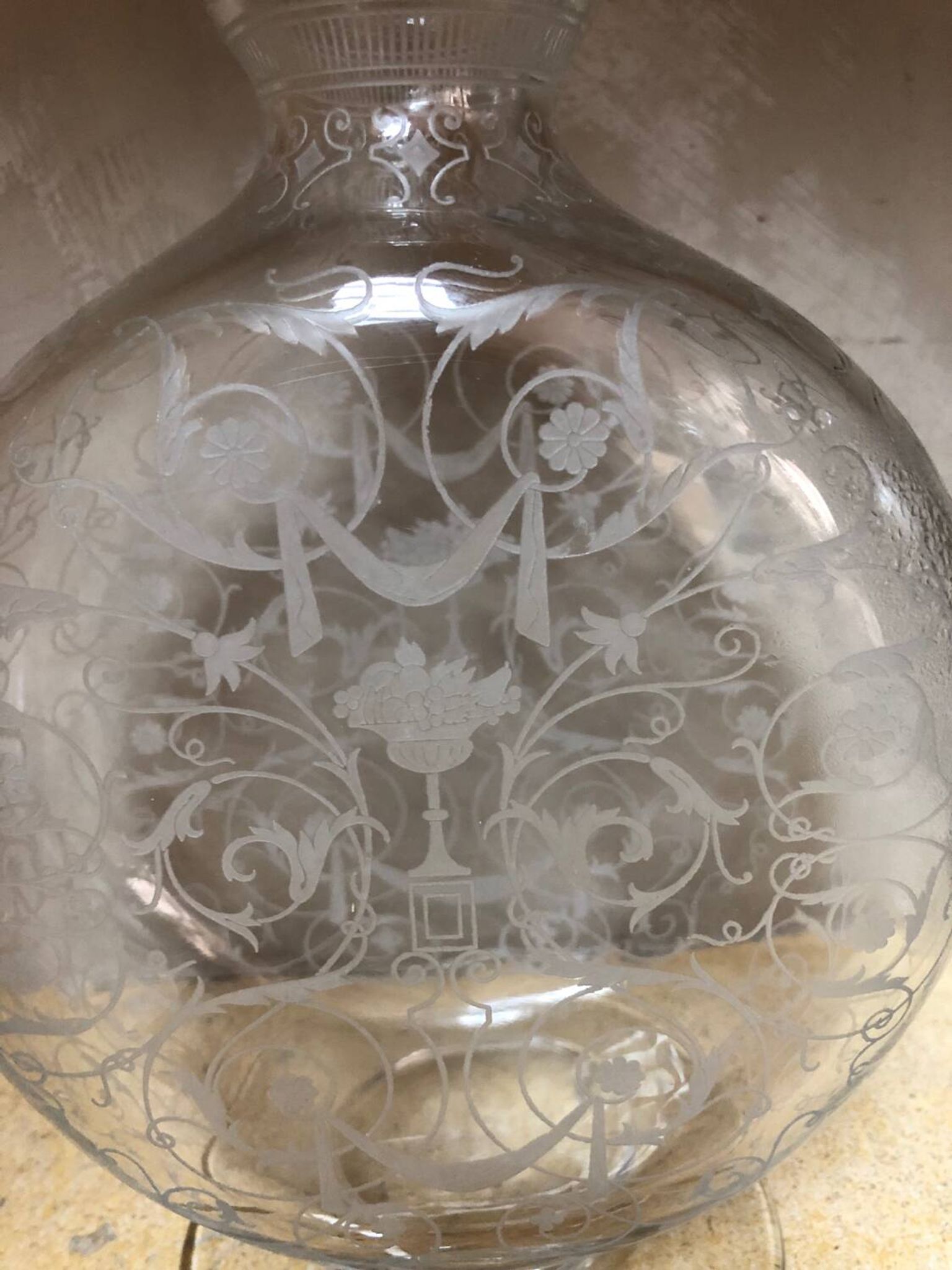 Vintage crystal carafe