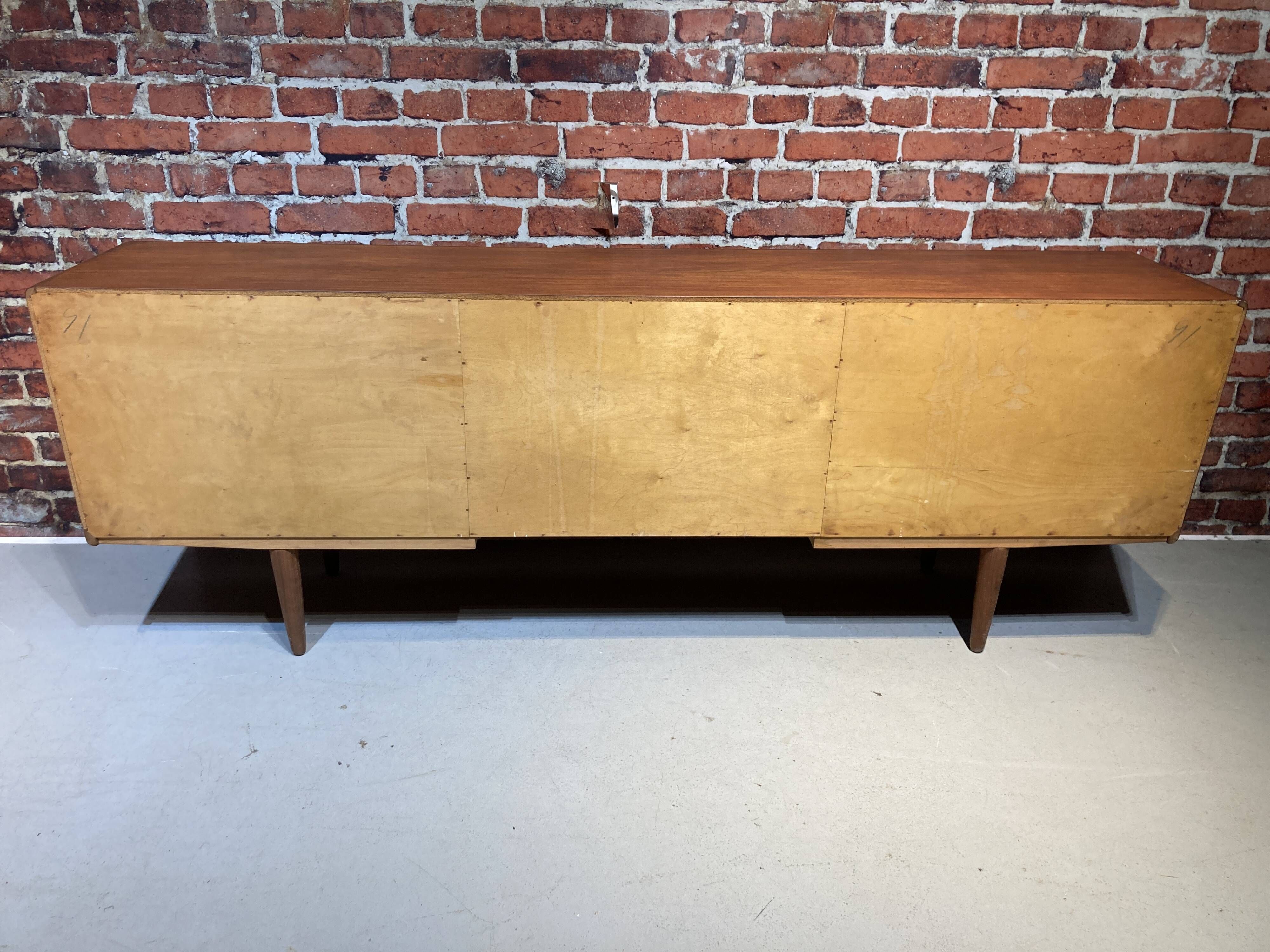Teak sideboard by Henry Walter Klein for Bramin, Denmark 1960s