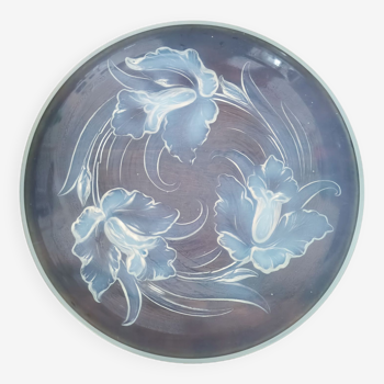 Coupe Iris signée Verlys - Art Nouveau - verre opalescent