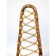 Chaises haut dossier en bambou et table, France 1960s