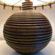 Rattan lamp with original lampshade, 1960