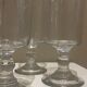 Lot de verres en verre soufflé