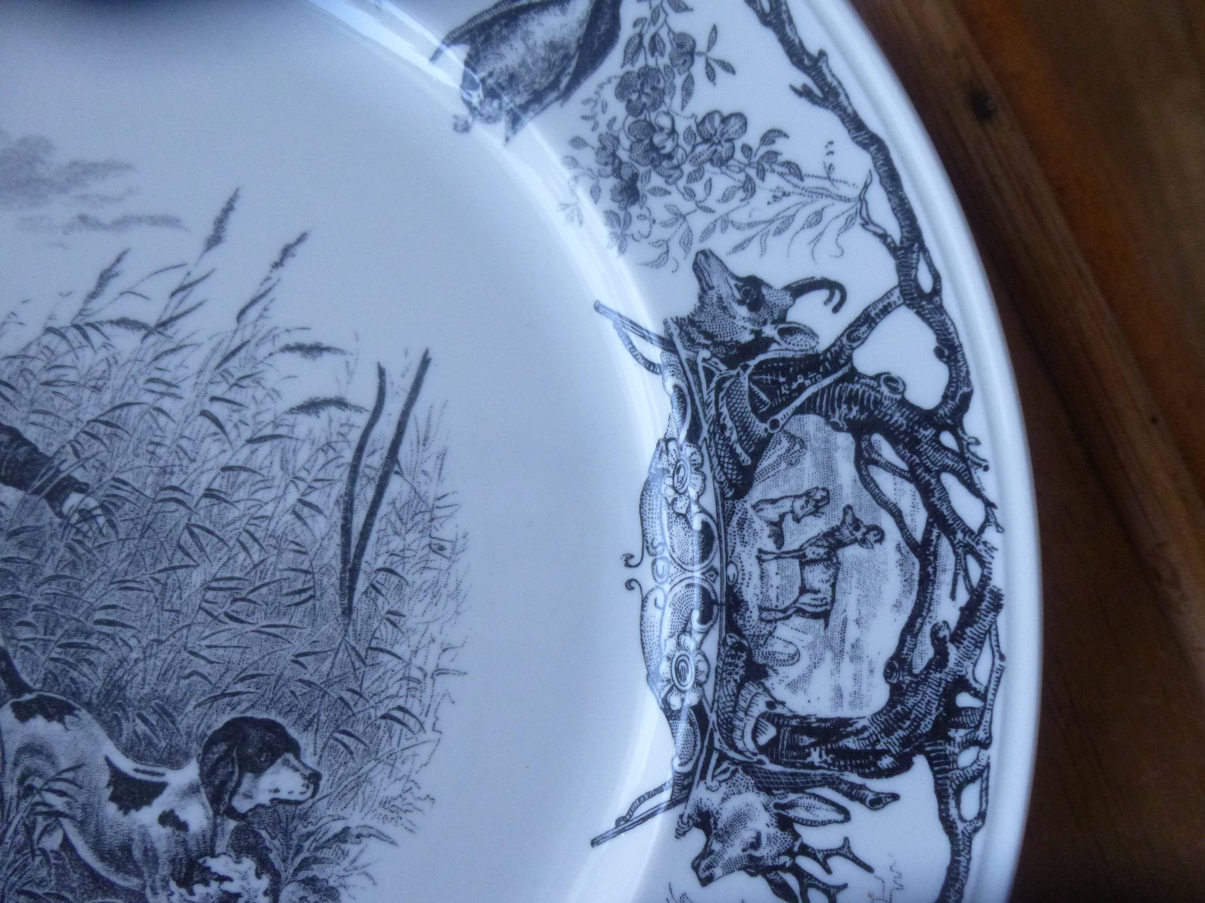 Plate plate Villeroy & Boch series "the hunt"