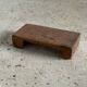 Tabouret d'appoint en teck asiatique blond