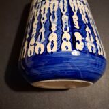 Contemporary blue ceramic vase