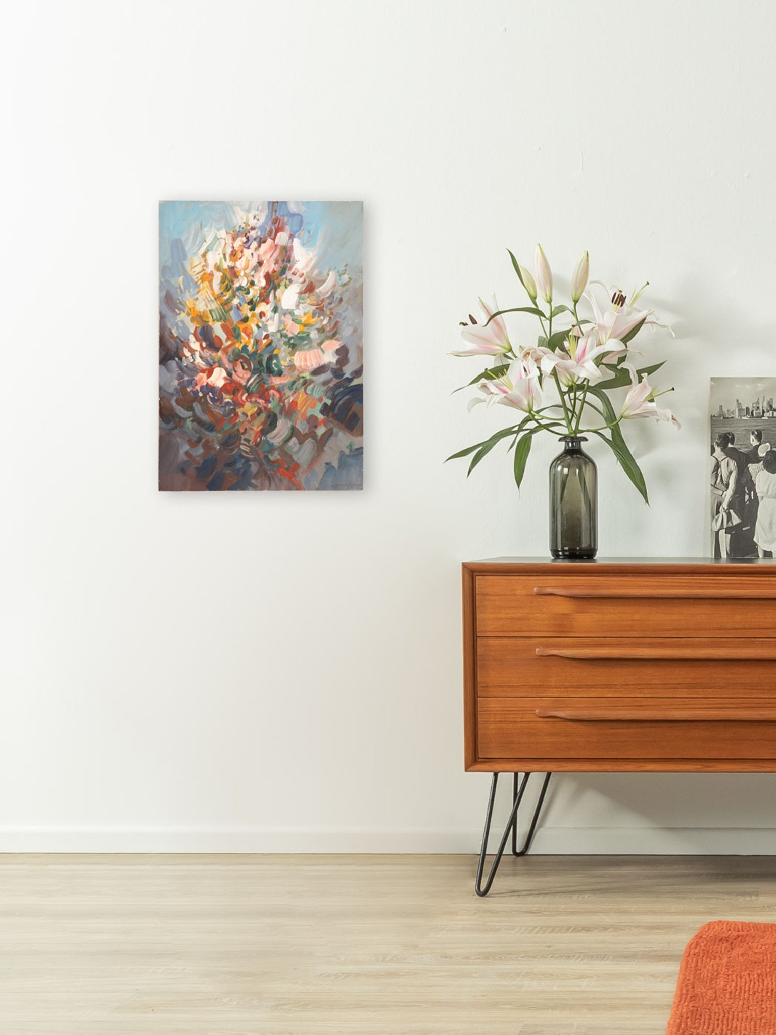 Fleurs sauvages, acrylique, 46 x 65cm