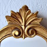 Old wall mirror in golden resin - rococo style