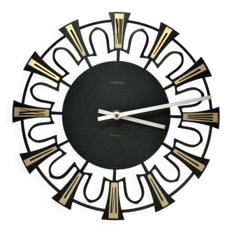 German design metal wall clock from the 60s