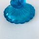 Blue glass stand cup