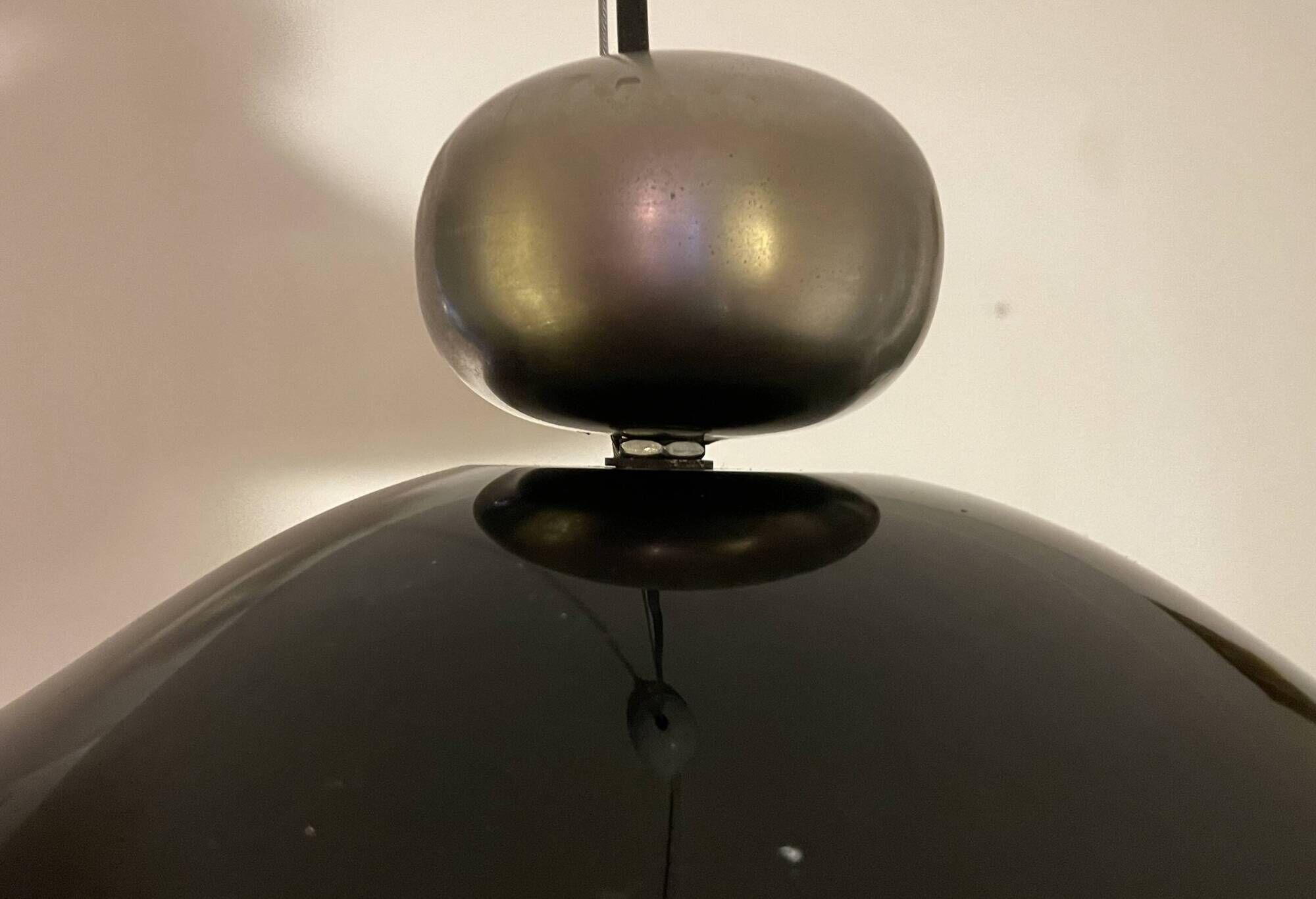 Leucos Murano glass, large round pendant lamp by Renato Toso, model Melania