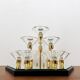 1980s Bicolor Glass Flush Chandelier by F. Fabbian
