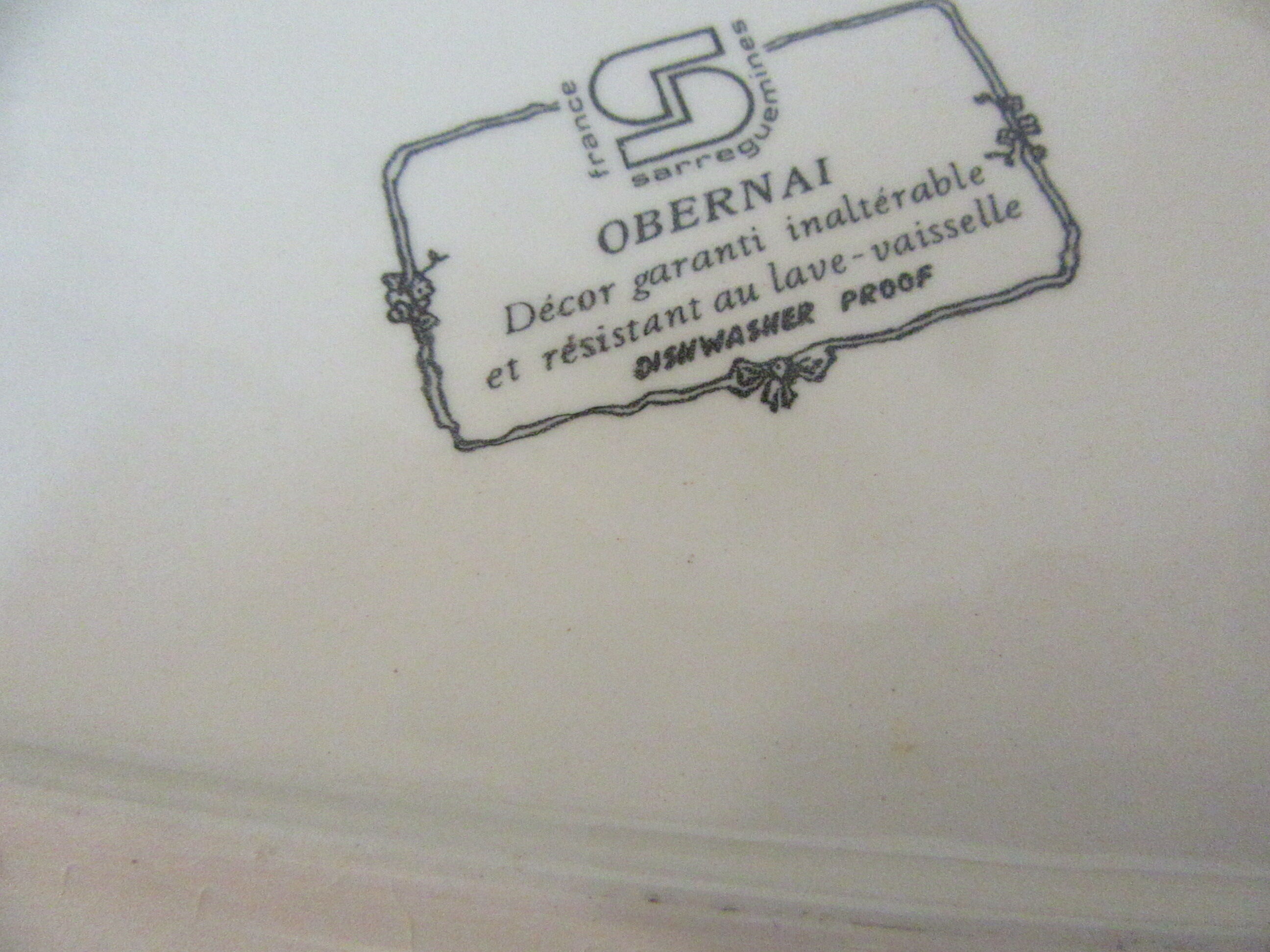 Serving dish sarreguemines- obernai