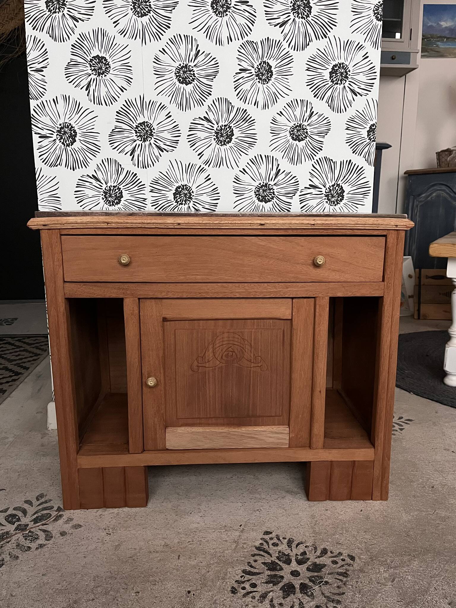 Art Deco vintage bedside tables Jada and Rosa wooden accent furniture