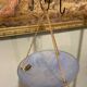 Blue art deco pendant light