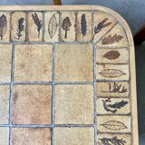 Table basse Roger Capron, modèle Herbiers en hêtre massif, format carré