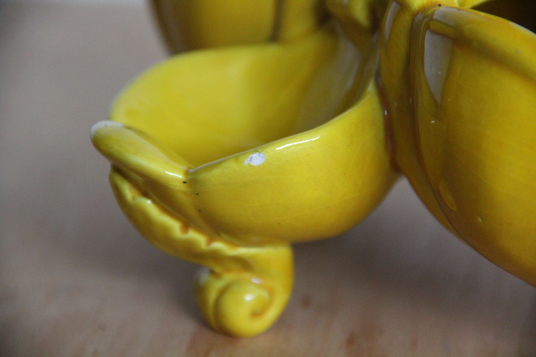 Servant oil and vinegar in earthenware Bassano Italy