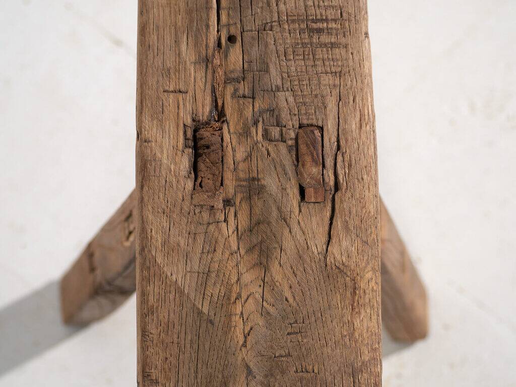 Small antique bench in primitive style (circa 1870) #37