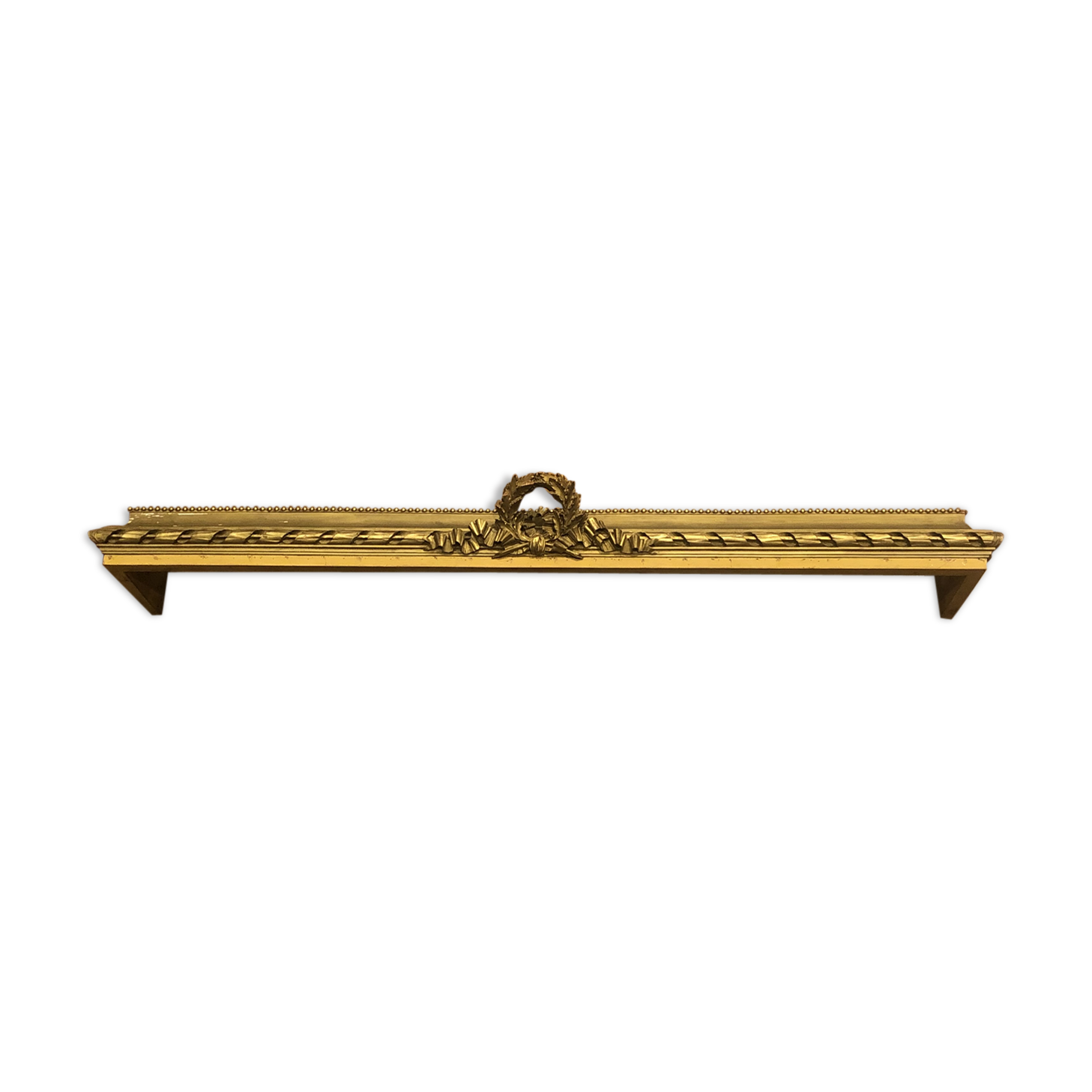 Gilded wooden valance front-end 19th century in the Louis XVI style