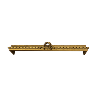 Fronton cantonnière en bois doré XIXème style Louis XVI