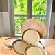 8 stoneware dessert plates
