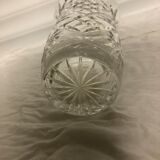 Vintage vase in chiseled crystal