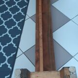 Solid wood bench